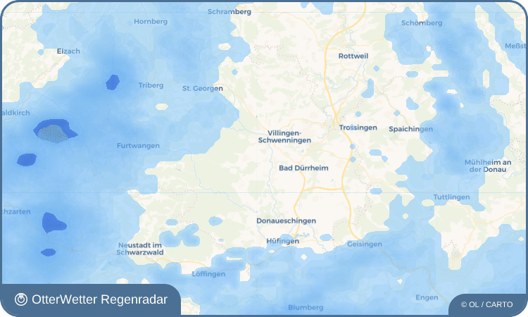OtterWetter Regenradar-Widget Rietheim