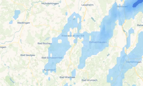 Regenradar Vorschaubild - Aktuelle Niederschläge in Rindenmoos und Umgebung