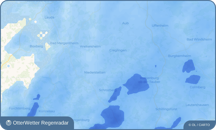 Wetter-Widget-Vorschau mit Vorhersagedaten für Rinderfeld