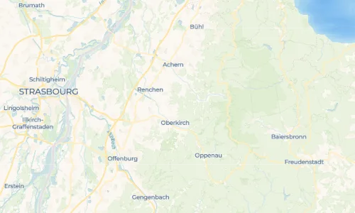 Regenradar Ringelbach: aktuelle Niederschläge in Ringelbach und Umgebung, Stand 23. Oktober 2026 um 4:55 Uhr