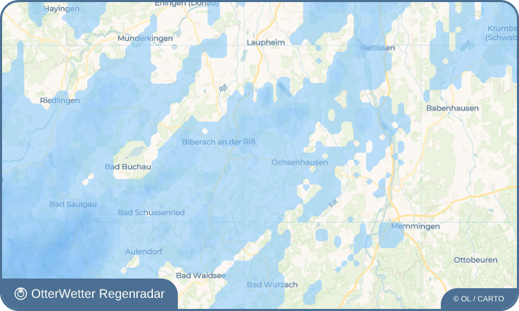 OtterWetter Regenradar-Widget Ringschnait