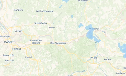 Regenradar Rippolingen: aktuelle Niederschläge in Rippolingen und Umgebung, Stand 19. Oktober 2026 um 8:55 Uhr