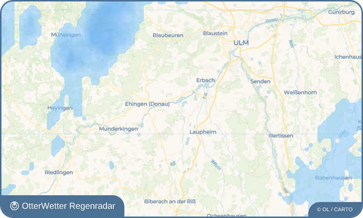 OtterWetter Regenradar-Widget Rißtissen