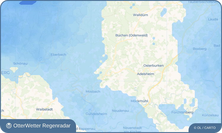 Wetter-Widget-Vorschau mit Vorhersagedaten für Rittersbach