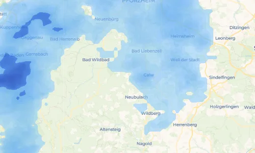 Regenradar Vorschaubild - Aktuelle Niederschläge in Rötenbach und Umgebung