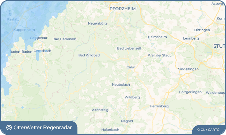 OtterWetter Regenradar-Widget Rötenbach