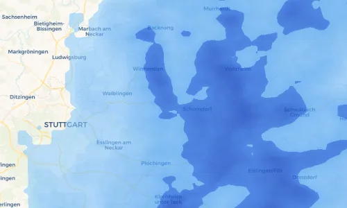 Regenradar Vorschaubild - Aktuelle Niederschläge in Rohrbronn und Umgebung
