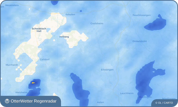 OtterWetter Regenradar-Widget Rosenberg