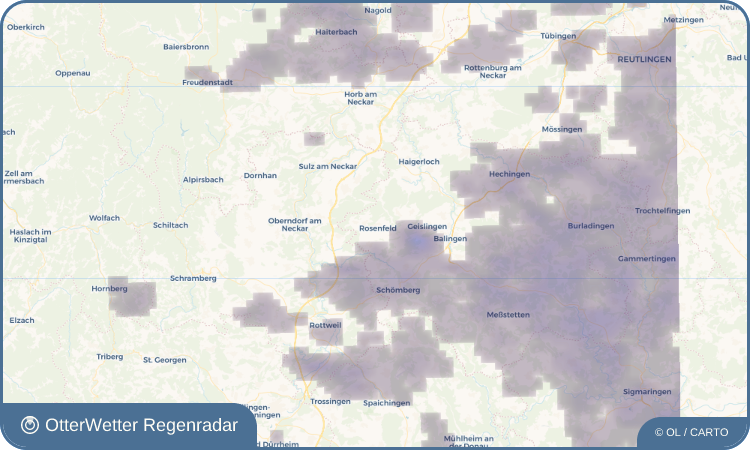 OtterWetter Regenradar-Widget Rosenfeld
