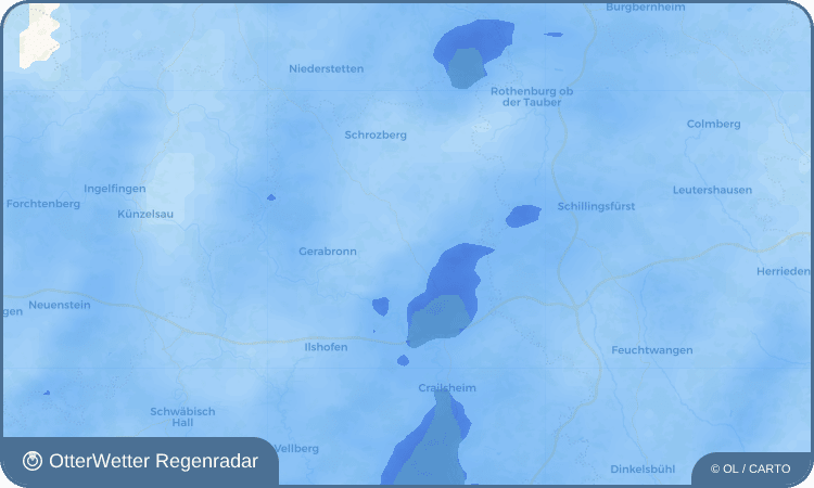 OtterWetter Regenradar-Widget Rot am See