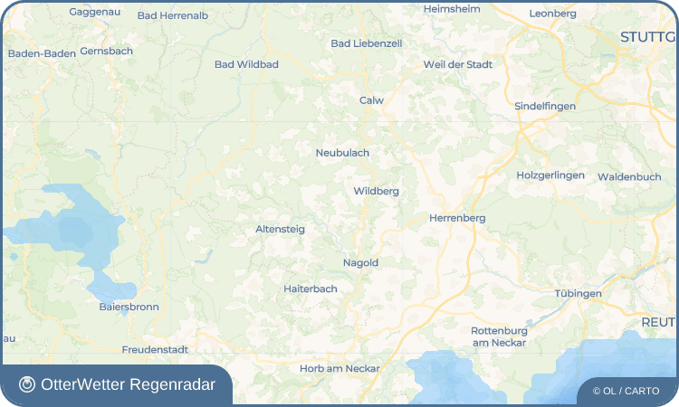 OtterWetter Regenradar-Widget Rotfelden