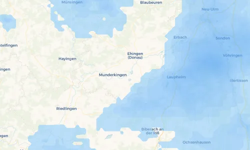 Regenradar Vorschaubild - Aktuelle Niederschläge in Rottenacker und Umgebung