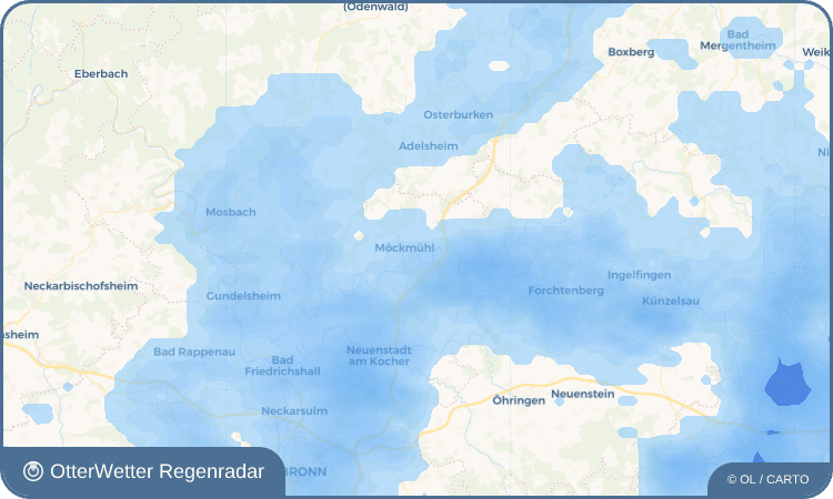 OtterWetter Regenradar-Widget Ruchsen