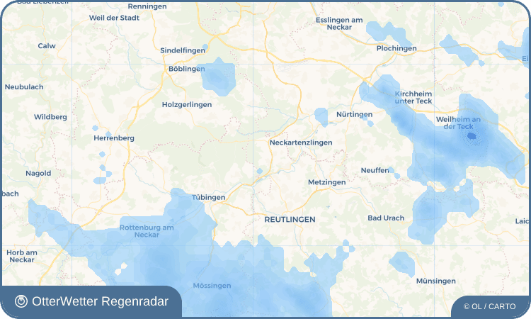 Widget-Vorschau für Rübgarten Wetter-Widget-Vorschau mit Vorhersagedaten für Rübgarten