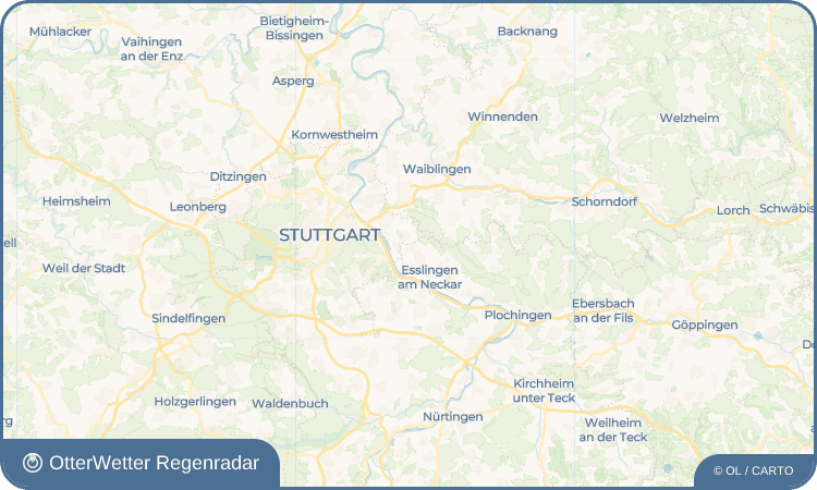 OtterWetter Regenradar-Widget Rüdern