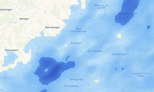 Regenradar-Vorschau: aktuelle Niederschläge in Rugetsweiler und Umgebung