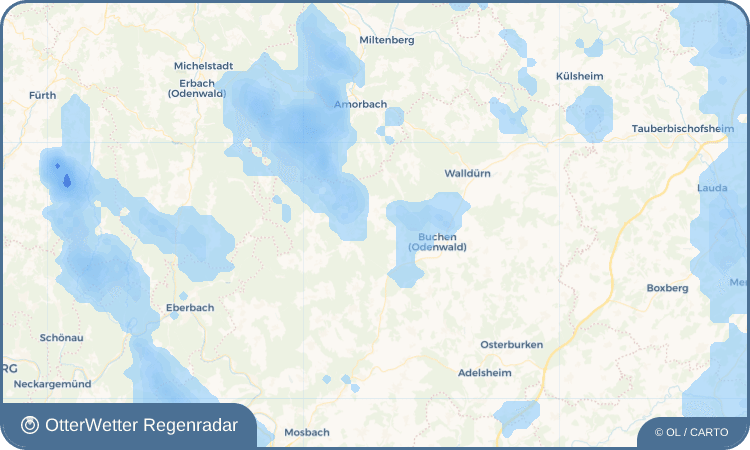 OtterWetter Regenradar-Widget Rumpfen