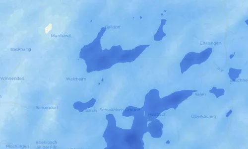 Regenradar Vorschaubild - Aktuelle Niederschläge in Ruppertshofen und Umgebung