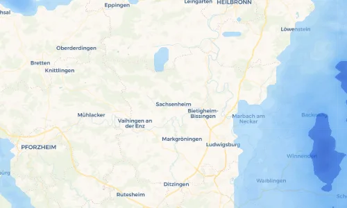 Regenradar Vorschaubild - Aktuelle Niederschläge in Sachsenheim und Umgebung