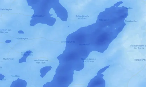 Regenradar Vorschaubild - Aktuelle Niederschläge in Salach und Umgebung