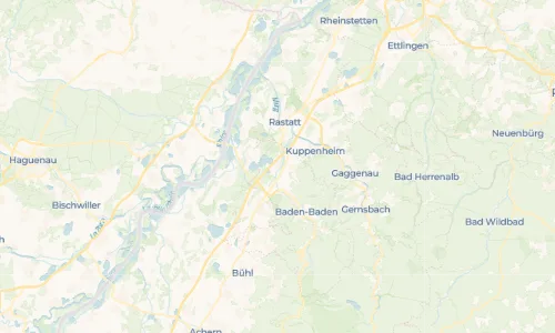 Regenradar Vorschaubild - Aktuelle Niederschläge in Sandweier und Umgebung