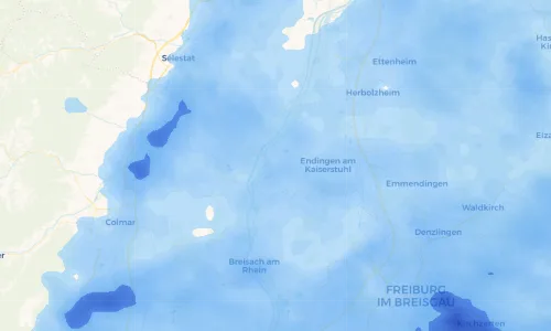 Regenradar Vorschaubild - Aktuelle Niederschläge in Sasbach am Kaiserstuhl und Umgebung