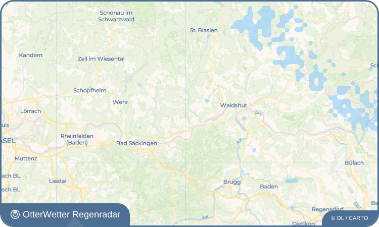 OtterWetter Regenradar-Widget Schachen
