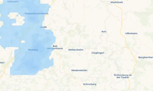 Regenradar Vorschaubild - Aktuelle Niederschläge in Schäftersheim und Umgebung