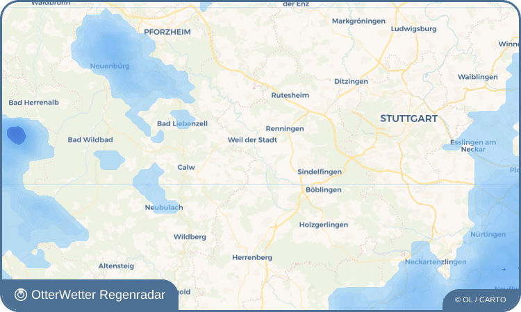 OtterWetter Regenradar-Widget Schafhausen