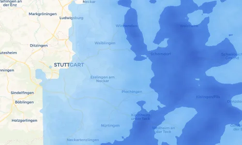 Regenradar Vorschaubild - Aktuelle Niederschläge in Schanbach und Umgebung
