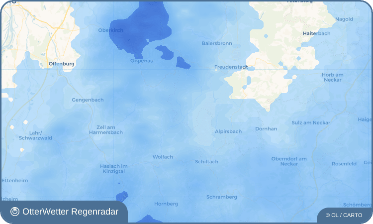 Widget-Vorschau für Schapbach Wetter-Widget-Vorschau mit Vorhersagedaten für Schapbach