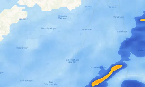Regenradar Vorschaubild - Aktuelle Niederschläge in Schemmerhofen und Umgebung