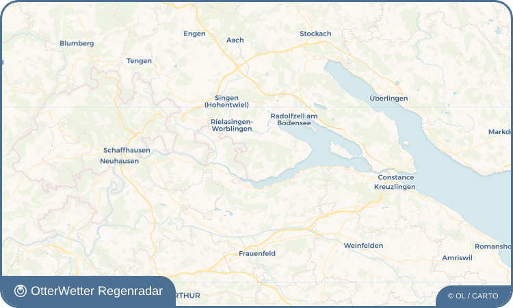 Wetter-Widget-Vorschau mit Vorhersagedaten für Schienen