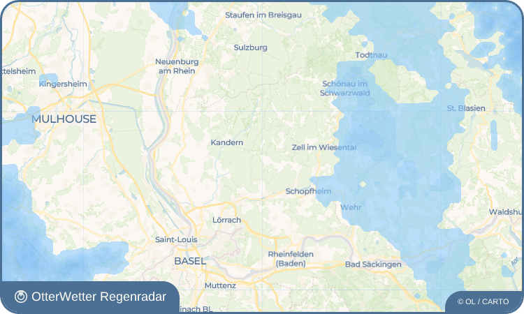 OtterWetter Regenradar-Widget Schlächtenhaus