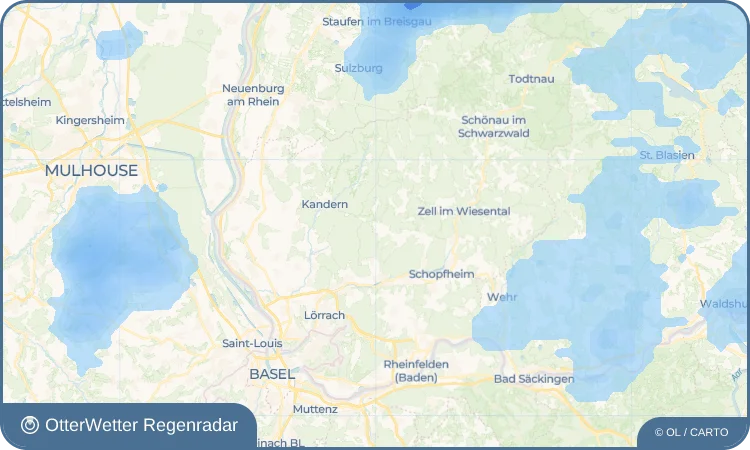 Wetter-Widget-Vorschau mit Vorhersagedaten für Schlächtenhaus