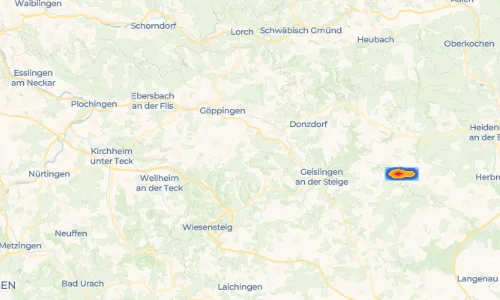 Regenradar Vorschaubild - Aktuelle Niederschläge in Schlat und Umgebung
