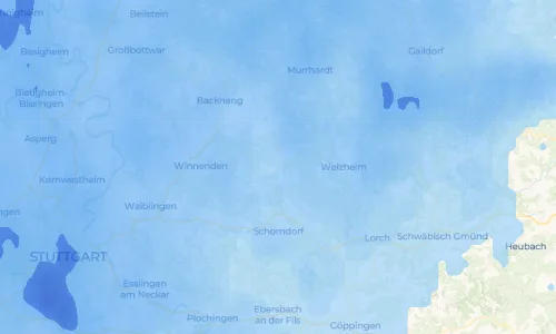 Regenradar-Vorschau: aktuelle Niederschläge in Schlechtbach und Umgebung