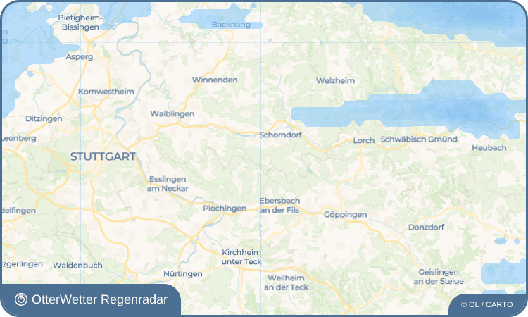 OtterWetter Regenradar-Widget Schlichten
