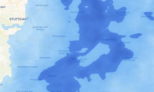 Regenradar Vorschaubild - Aktuelle Niederschläge in Schlierbach und Umgebung
