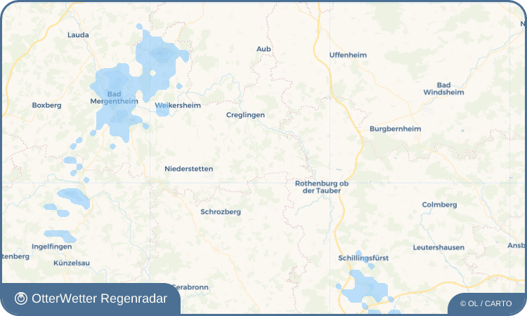 OtterWetter Regenradar-Widget Schmerbach