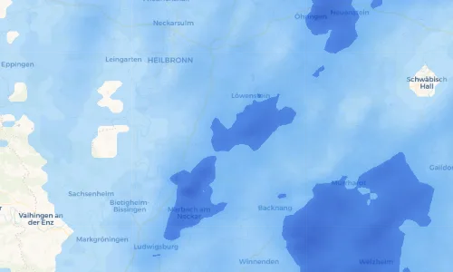Regenradar Vorschaubild - Aktuelle Niederschläge in Schmidhausen und Umgebung