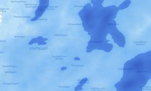 Regenradar Vorschaubild - Aktuelle Niederschläge in Schnait und Umgebung