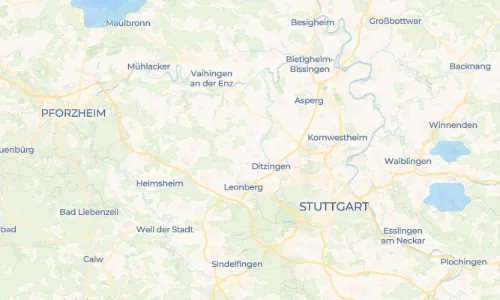 Regenradar Schöckingen: aktuelle Niederschläge in Schöckingen und Umgebung, Stand 25. Oktober 2026 um 16:05 Uhr