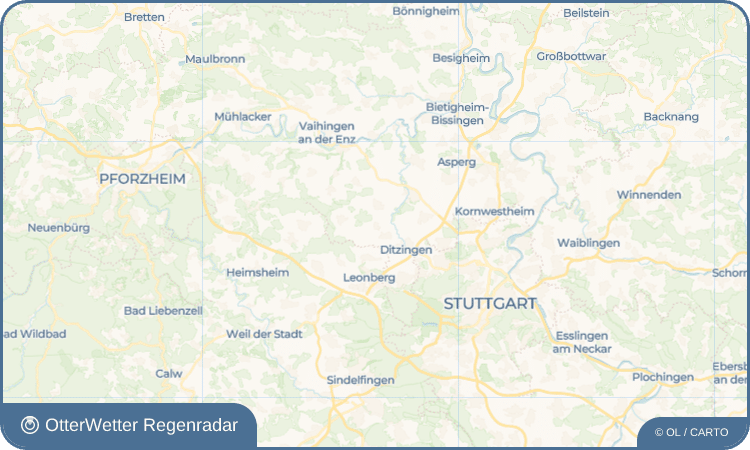 OtterWetter Regenradar-Widget Schöckingen