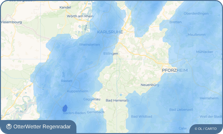 OtterWetter Regenradar-Widget Schöllbronn