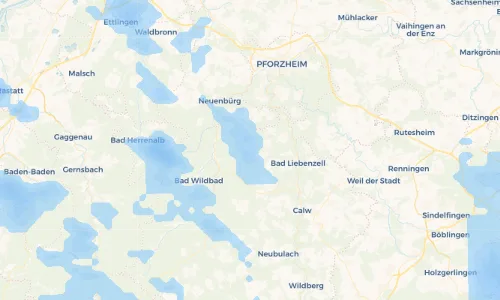 Regenradar Vorschaubild - Aktuelle Niederschläge in Schömberg und Umgebung