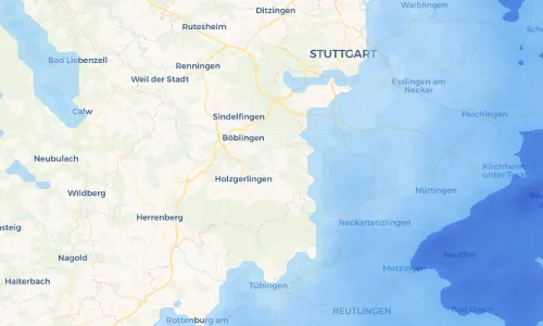Regenradar Vorschaubild - Aktuelle Niederschläge in Schönaich und Umgebung