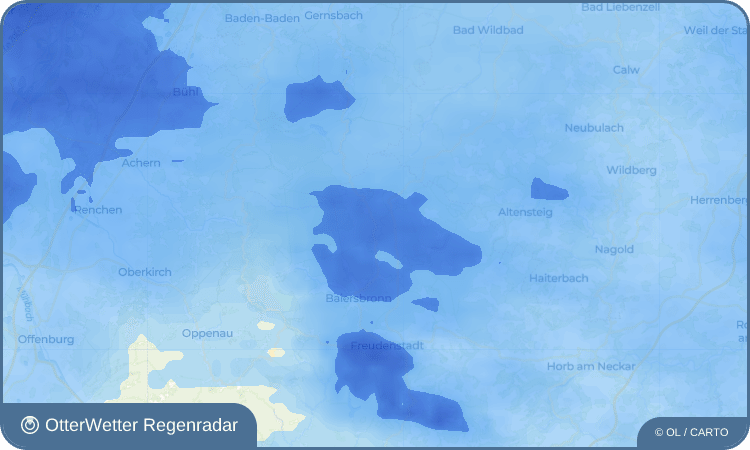 OtterWetter Regenradar-Widget Schönegründ