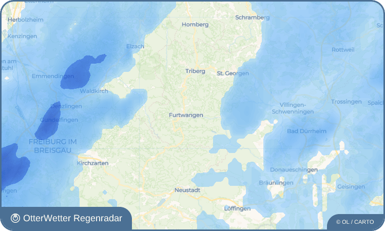 OtterWetter Regenradar-Widget Schönenbach