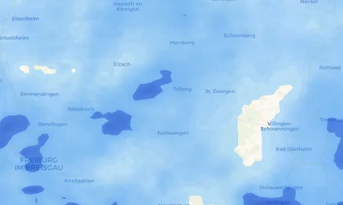 Regenradar Vorschaubild - Aktuelle Niederschläge in Schönwald und Umgebung